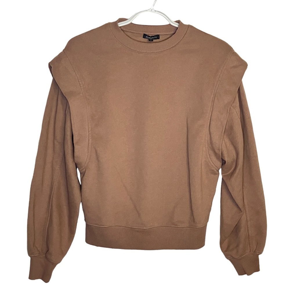 Dynamite Greige  Crewneck Sweat Shirt